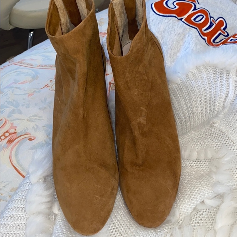 brown suede ankle boots - Picture 2 of 4